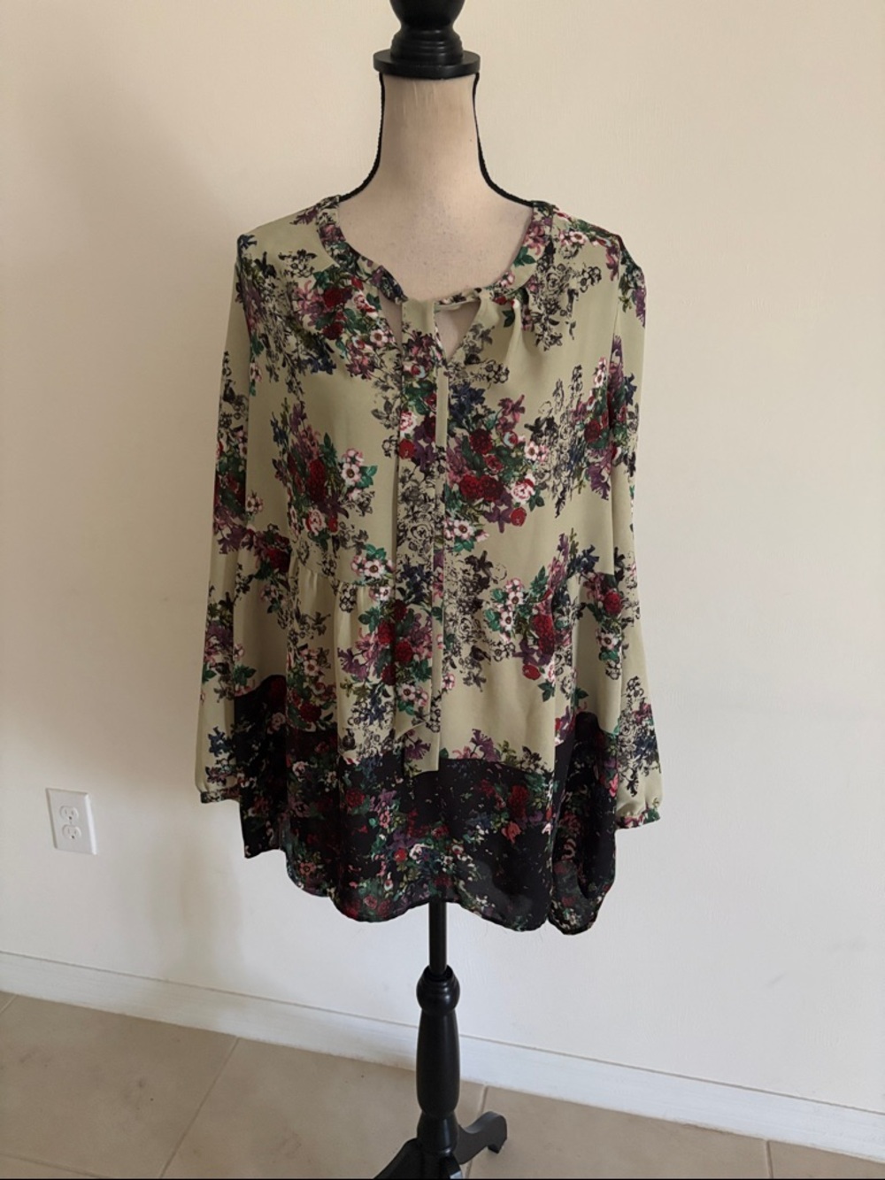 DR2 XL floral hi Lo tunic shirt 1792